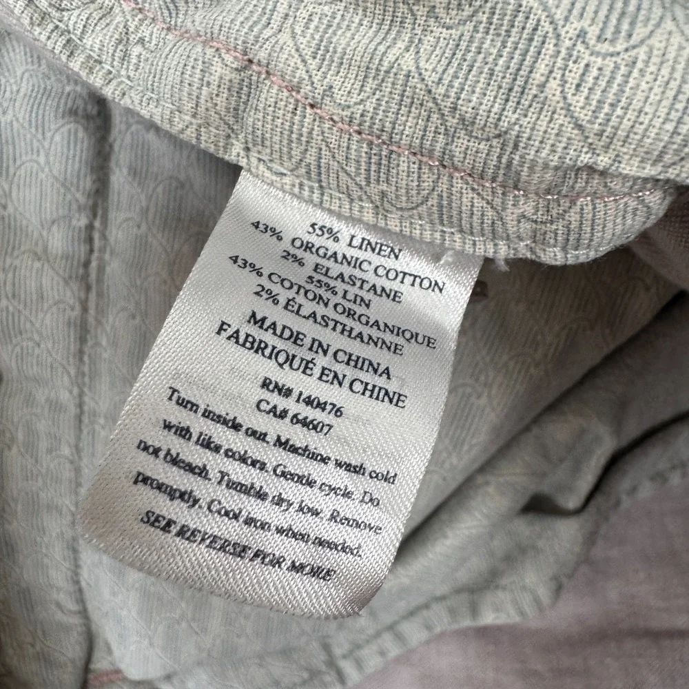 Faherty Tradewinds Shorts Mens 36 Pink Linen Blend Summer Preppy Lightweight